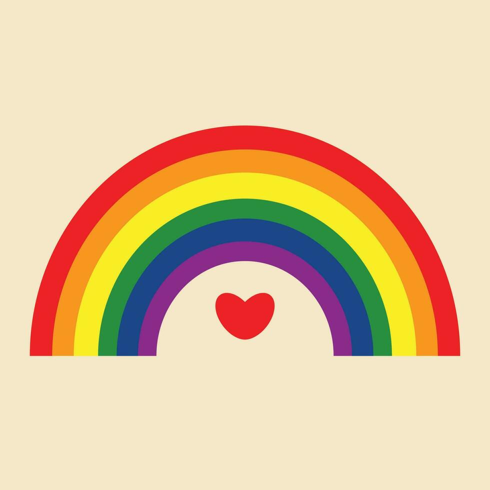 Pride Rainbow, Happy Pride Element, LGBTQ Decorative Vector