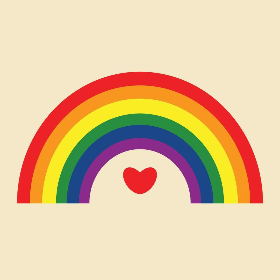 Pride Rainbow, Happy Pride Element, LGBTQ Decorative Vector