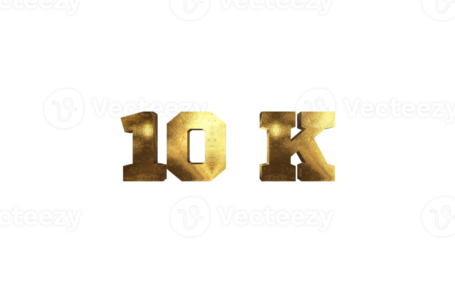 10 k subscribers celebration greeting Number with brass design png
