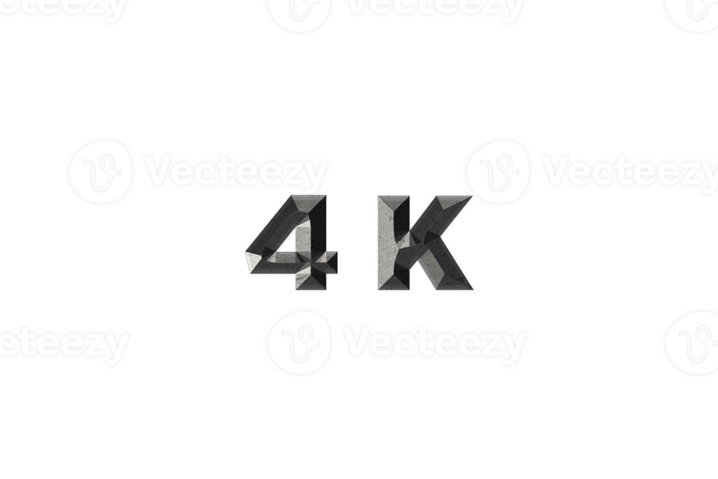 4 k subscribers celebration greeting Number with elegant design png