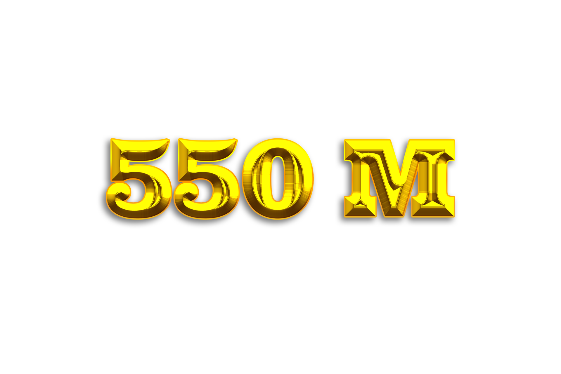 550-million-subscribers-celebration-greeting-number-with-gold-design
