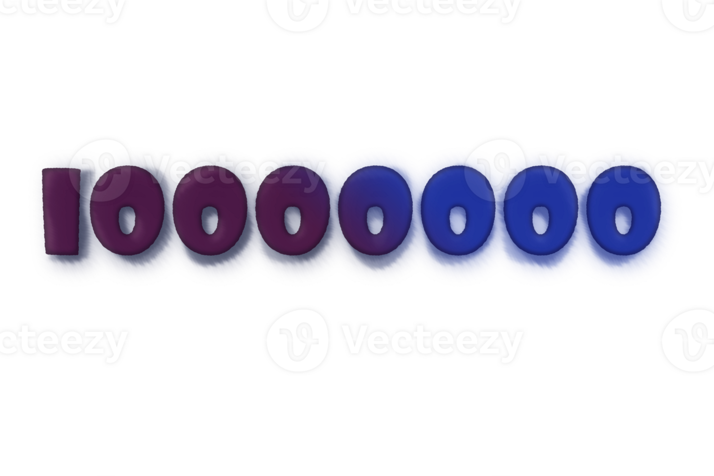 100000000 subscribers celebration greeting Number with ink design
