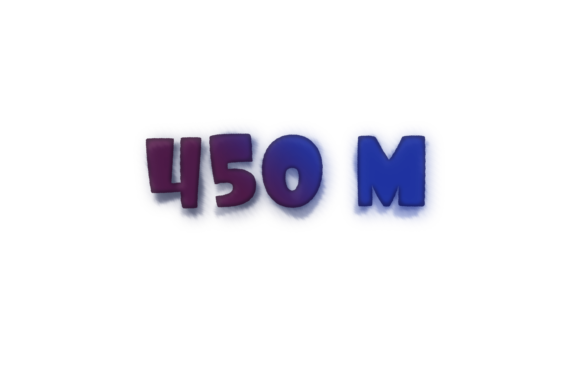 450-million-subscribers-celebration-greeting-number-with-ink-design