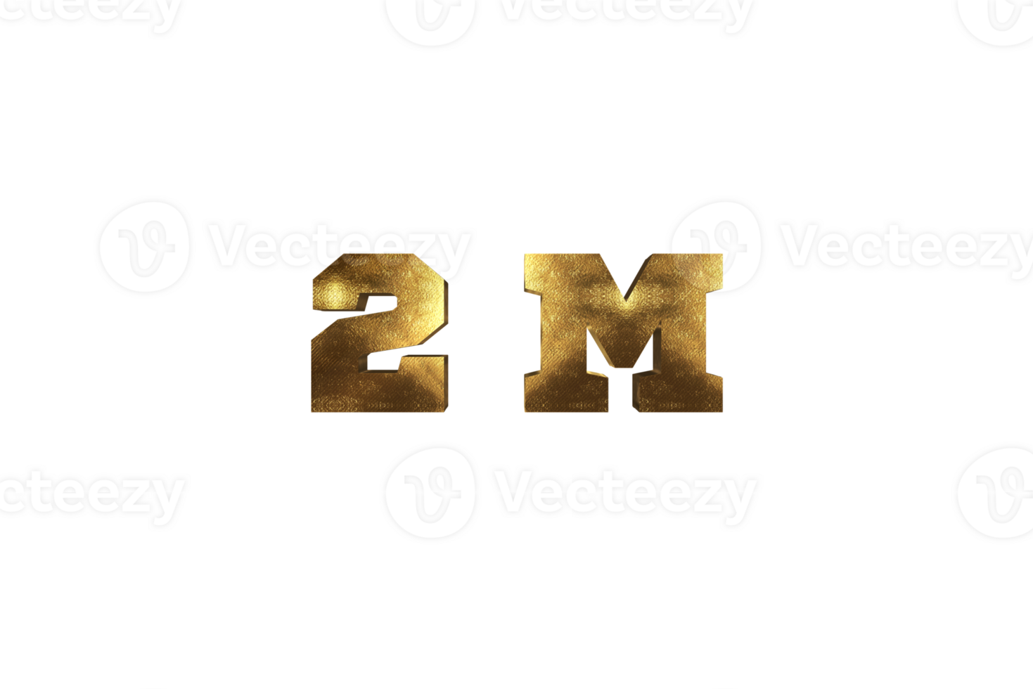 2 million subscribers celebration greeting Number with brass design png
