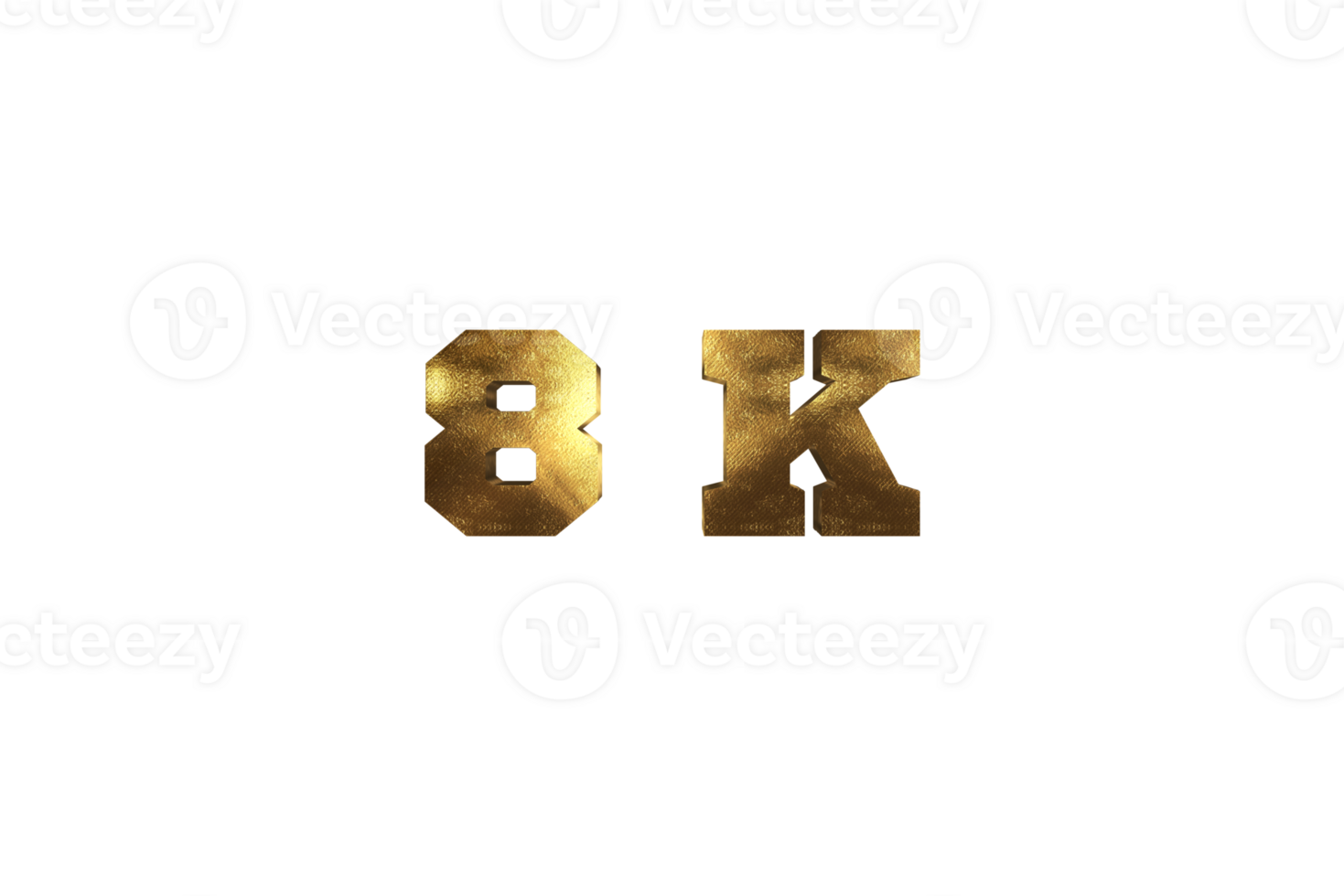 8 k subscribers celebration greeting Number with brass design png