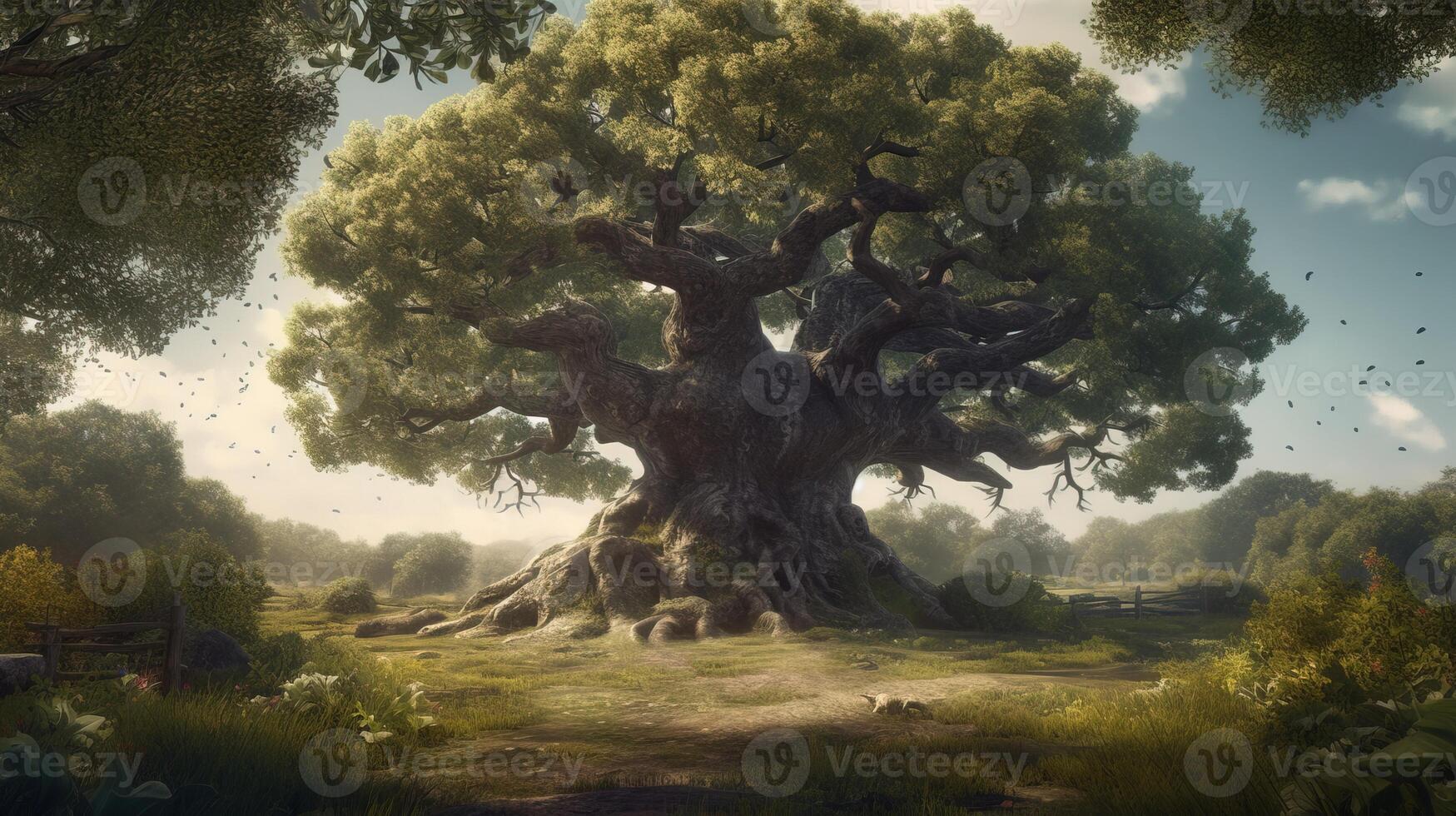 giant-oak-tree-digital-art-illustration-23434874-stock-photo-at-vecteezy