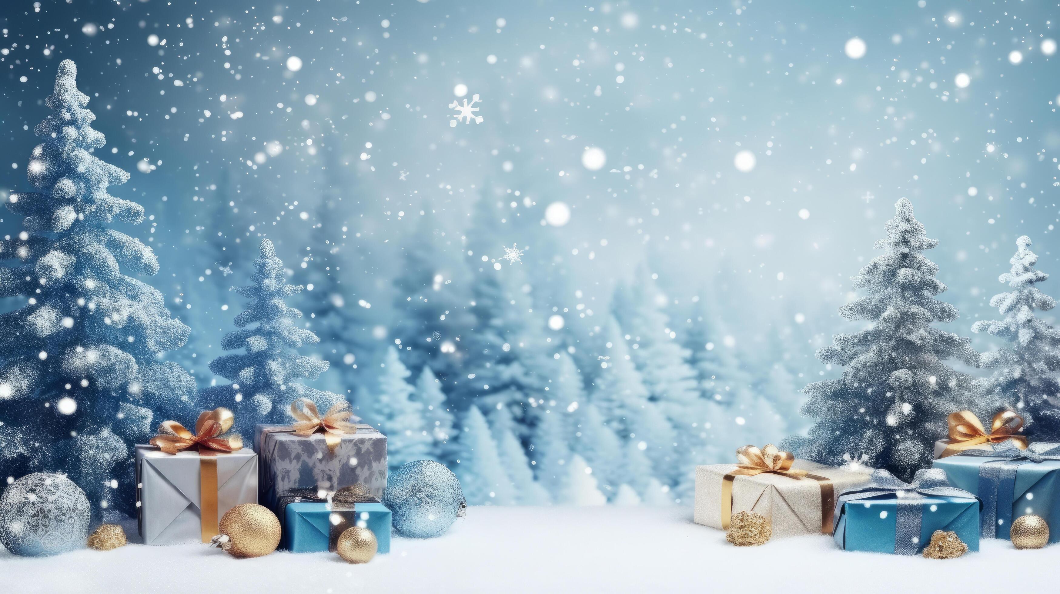 Christmas Background, Christmas Landscape Background, Christmas Wallpaper,  Landscape Background, AI Generative 29642930 Stock Photo at Vecteezy