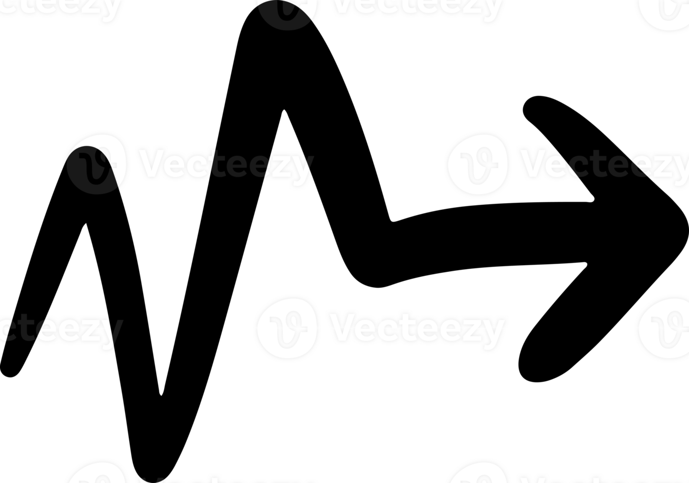 Arrow curved line art illustration 23435085 PNG