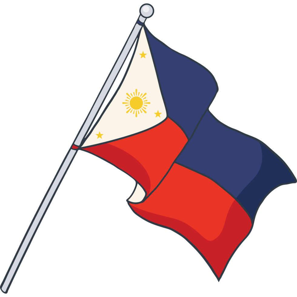 Flagge der Philippinen png
