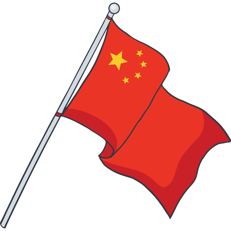 Kina flagga png
