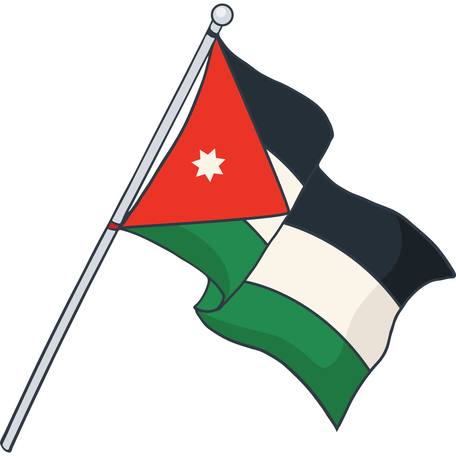 Flag of Jordan 23435124 PNG