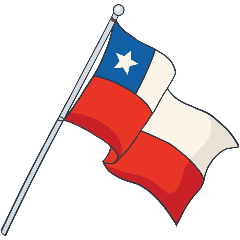 Flagge von Chile png