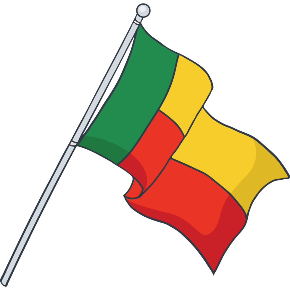 vlag van benin png