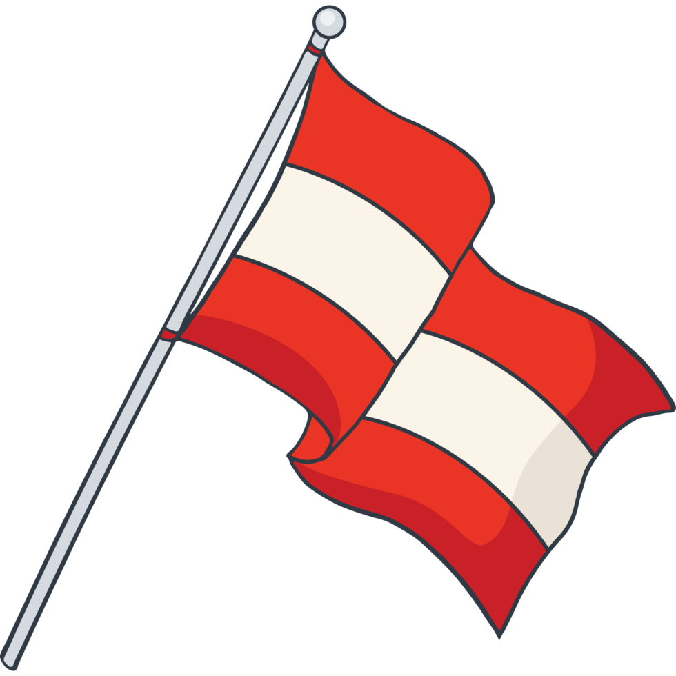 Flag of Austria - Flagge von Österreich