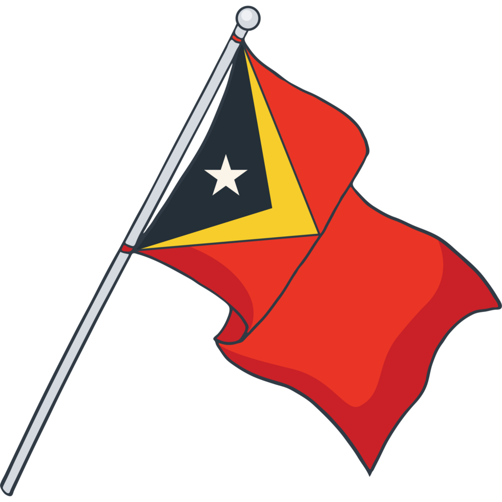 flag of East Timor, timor leste png