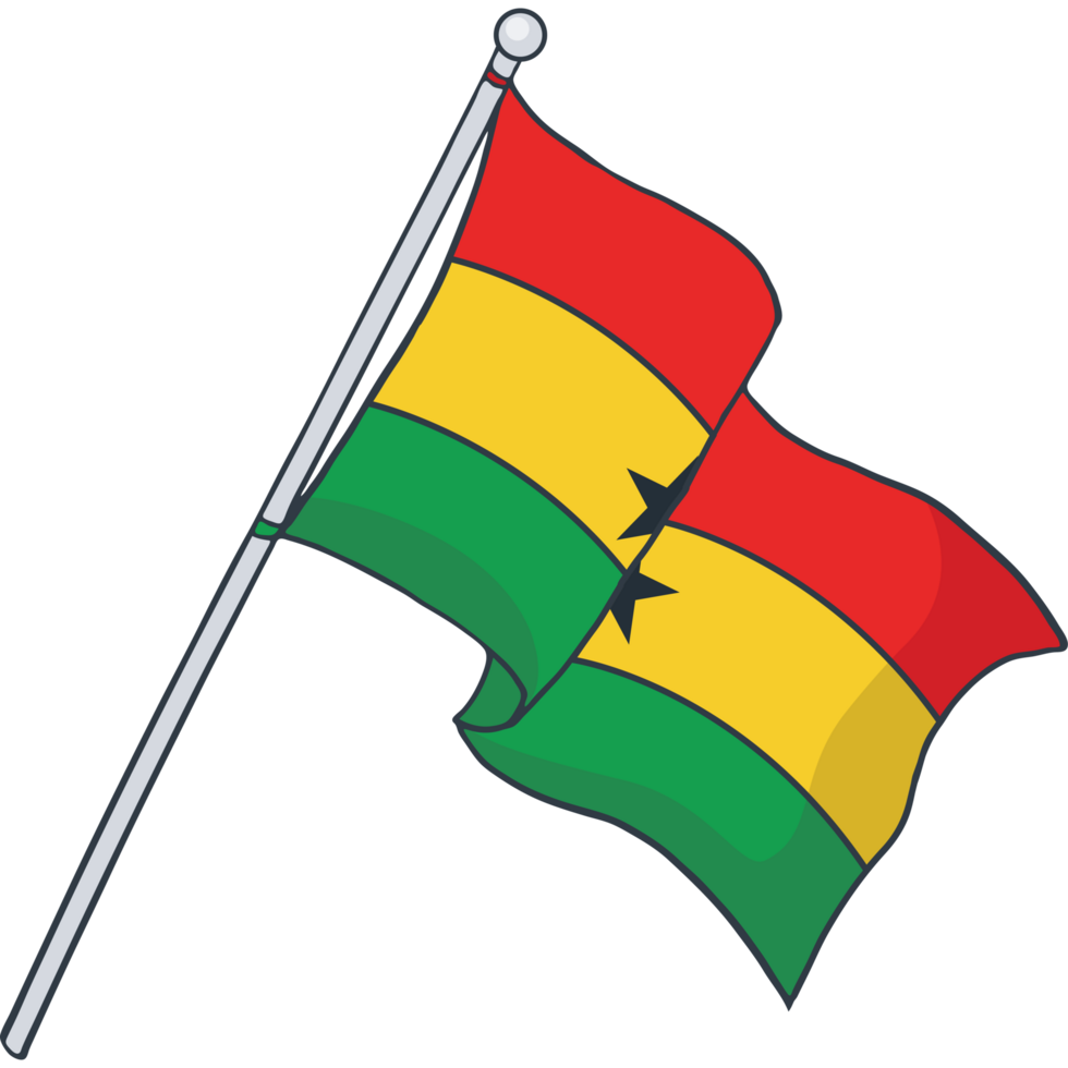 vlag van Ghana, nationaal vlag png