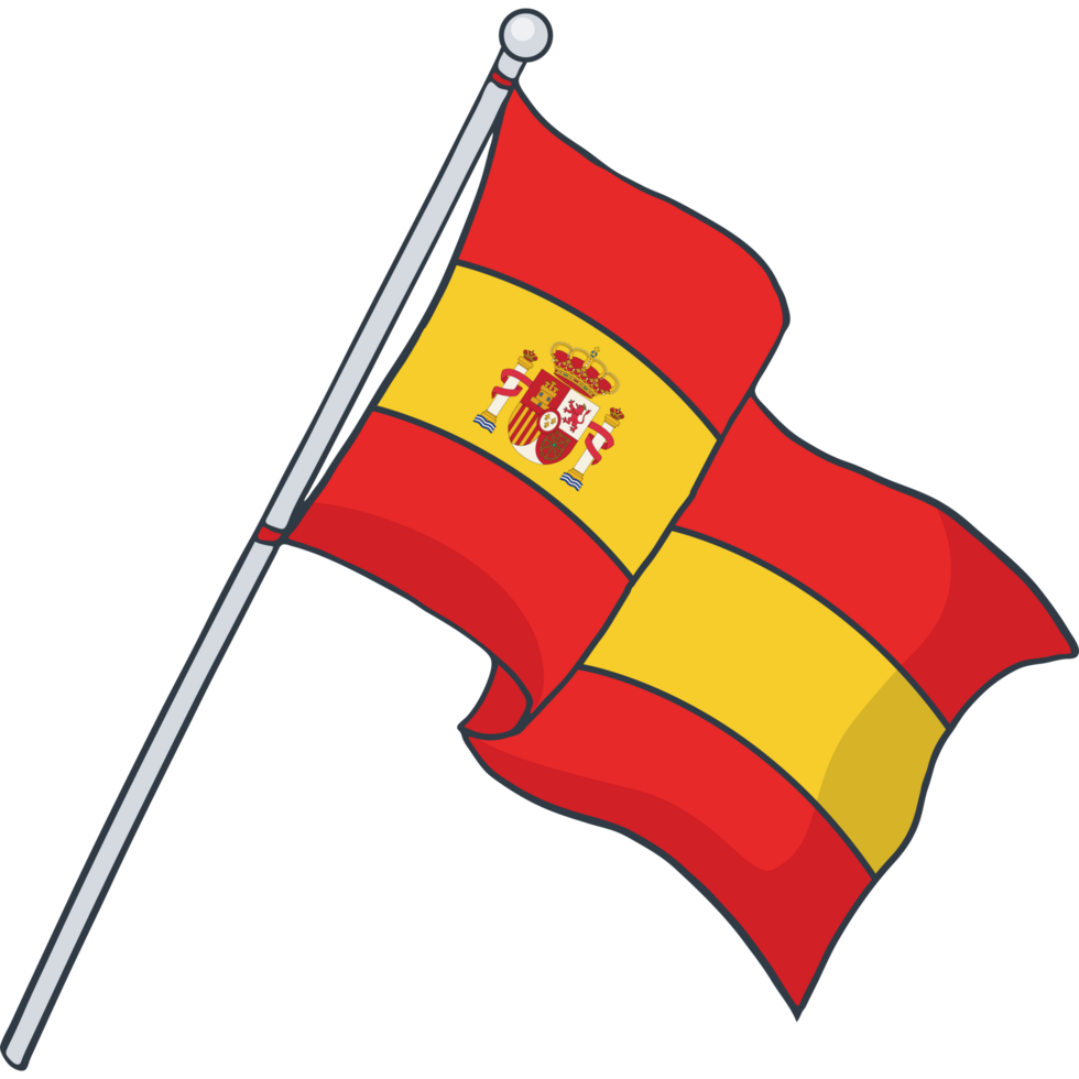 flagga av spanien, nationell flagga png