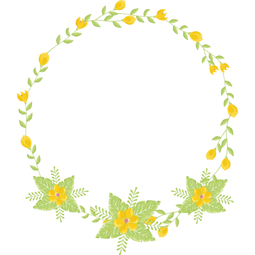 flower garland, for invitation design png