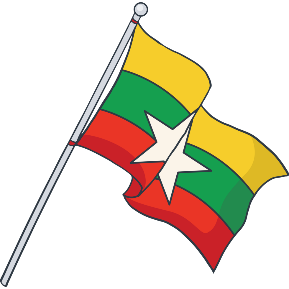 Flag of Myanmar, national flag png