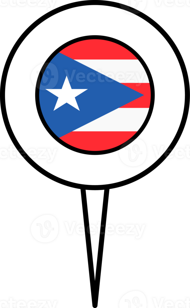 puerto rico flagga stift plats ikon. png