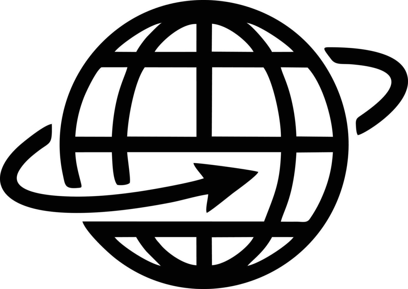 Globe planet earth icon symbol vector image. Illustration of the world global vector design. EPS 10