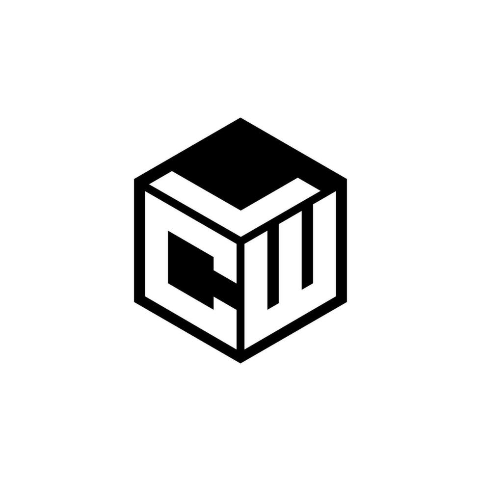 cwl letra logo diseño en ilustración. vector logo, caligrafía diseños para logo, póster, invitación, etc.