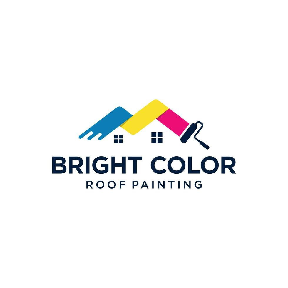 techo pintura logo diseño vector