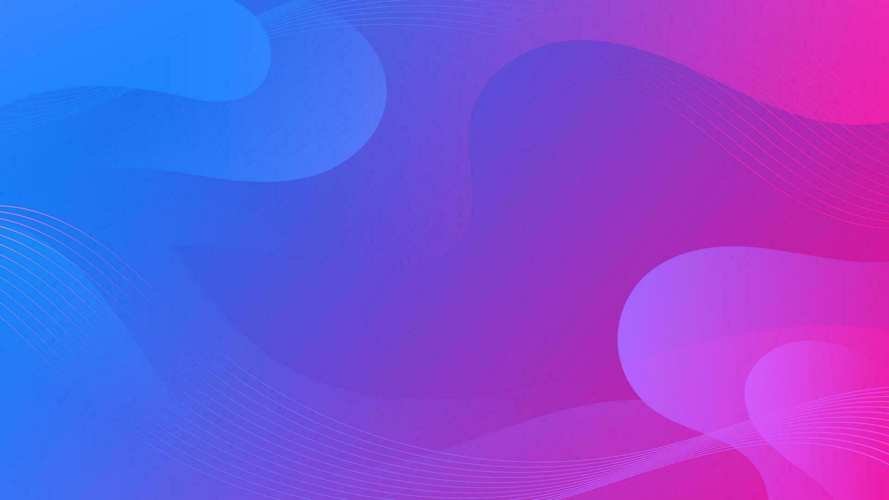 Abstract Gradient Purple Blue liquid Wave Background vector