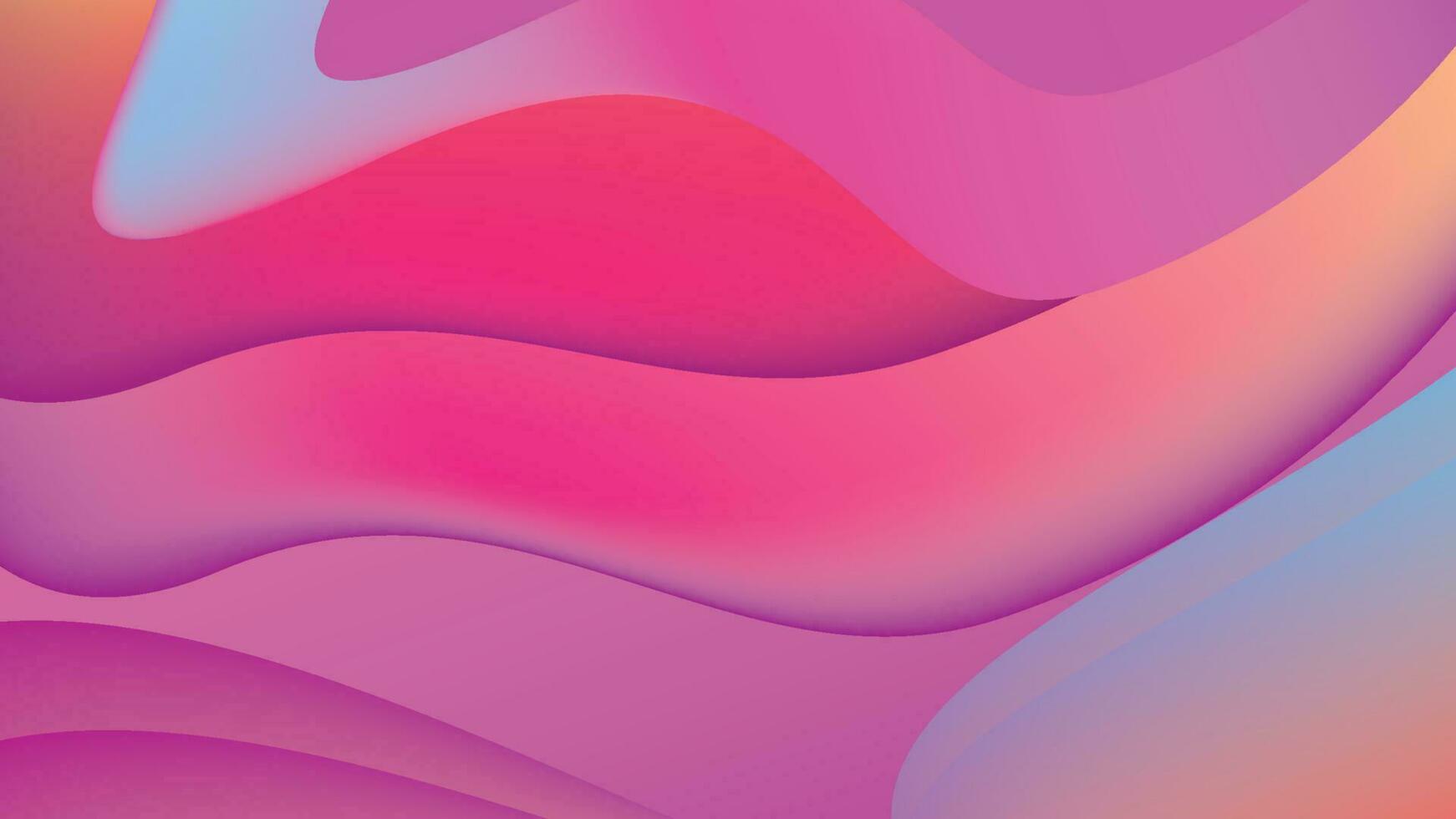 Pink Wave Gradient Background vector
