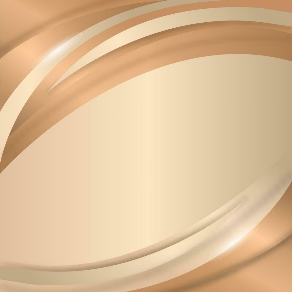 Bronze Abstract Curve Background. Can Be Used As Poster Design. vector