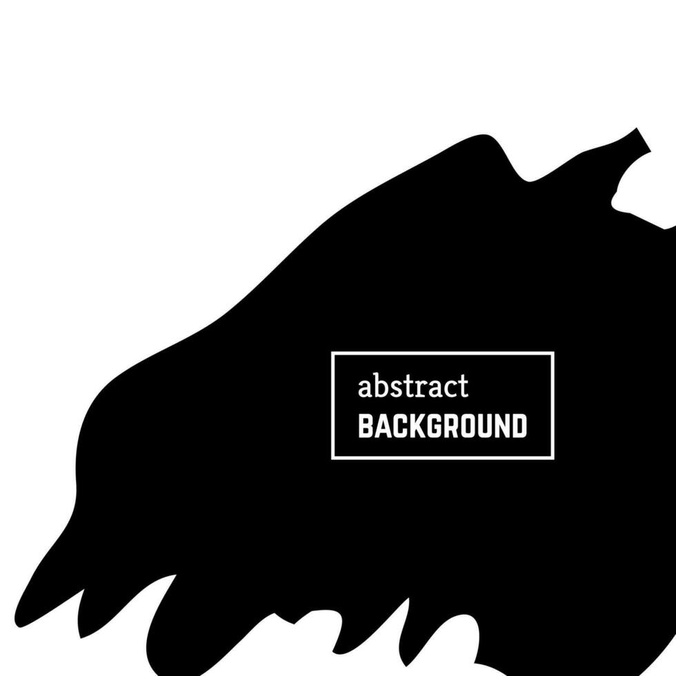 Hand drawn background with abstract brush strokes. Minimal black and white banner design. Vector illustration