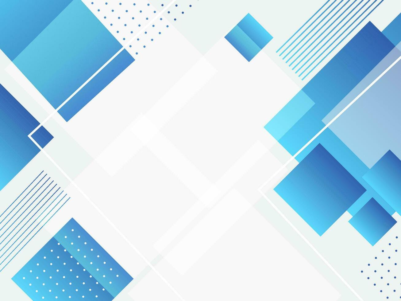 Blue And White Abstract Geometric Background With Copy Space. vector