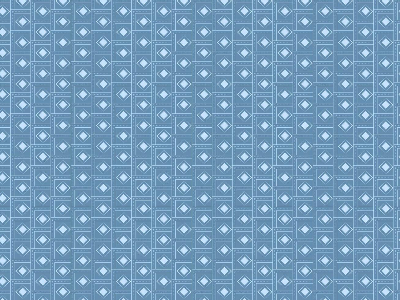 Endless Diamond Square Pattern Background In Blue And White Color. vector