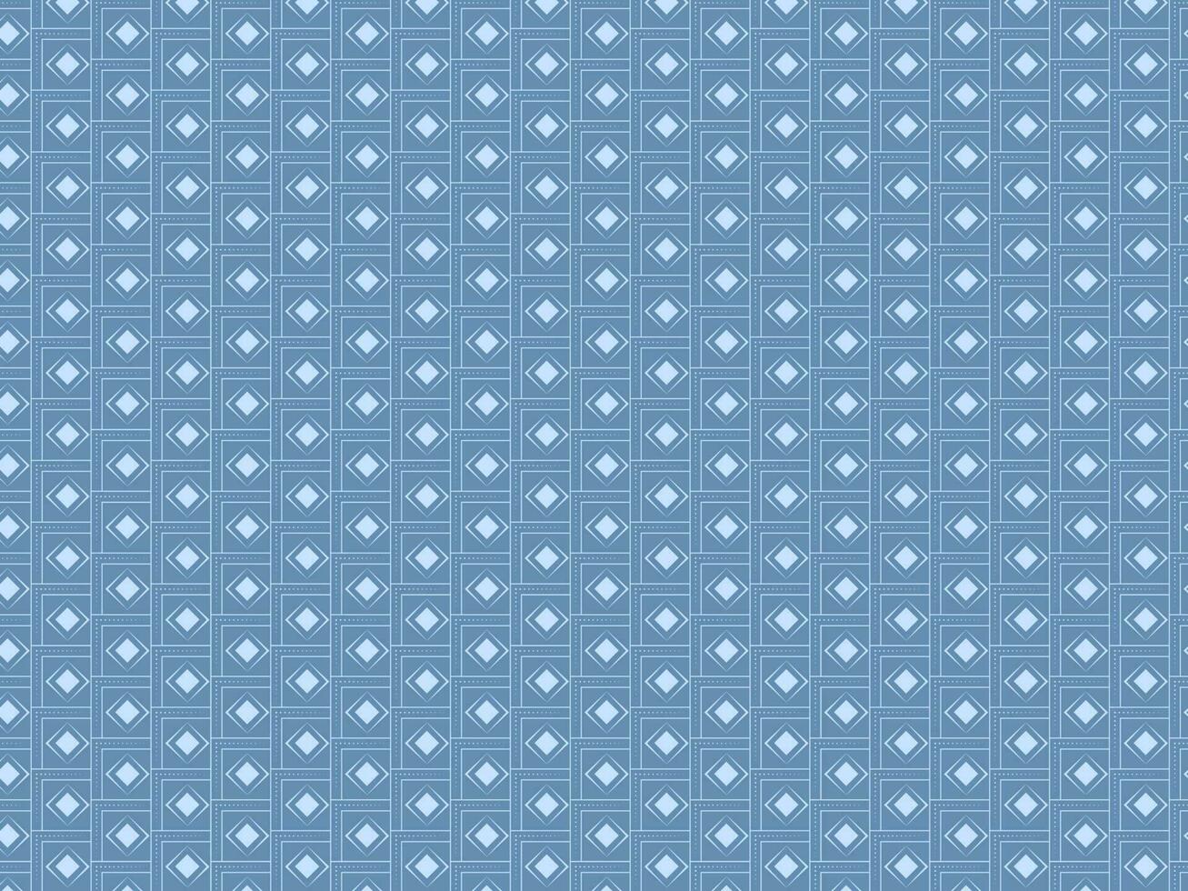 Endless Diamond Square Pattern Background In Blue And White Color. vector