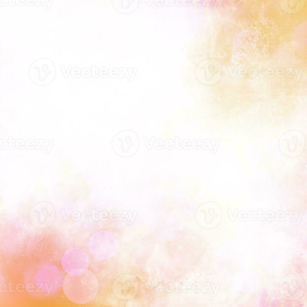 white orange abstract crayon grunge style with bright gradient background photo