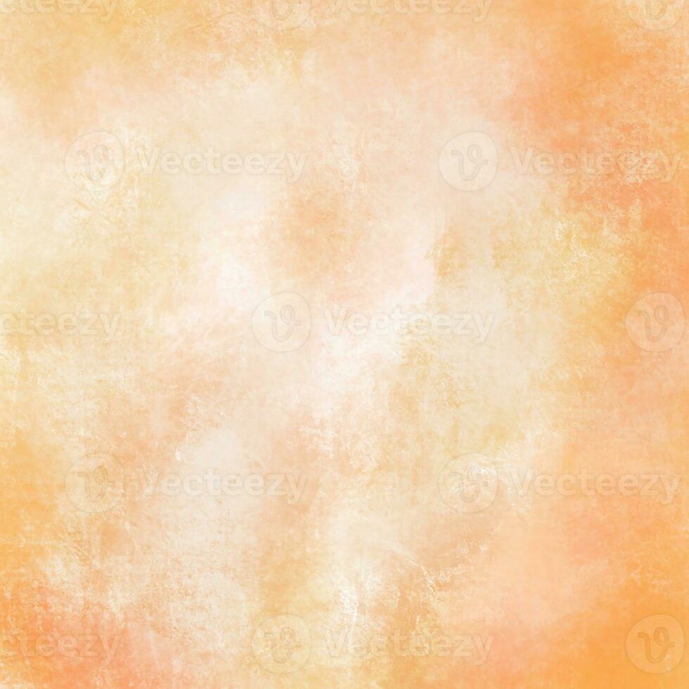 orange abstract crayon grunge style with bright gradient background photo