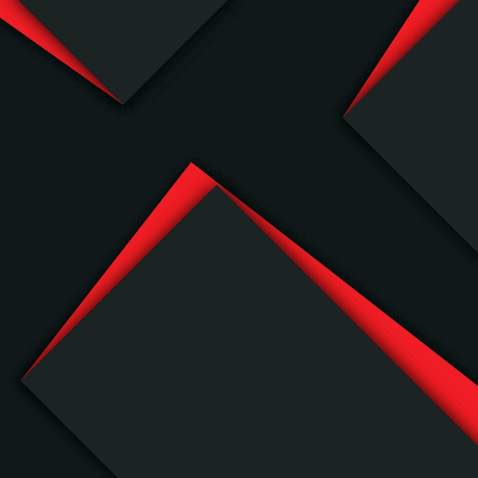 Red and black empty paper sheets given for your message. Can be used as wishes or greeting card design. vector