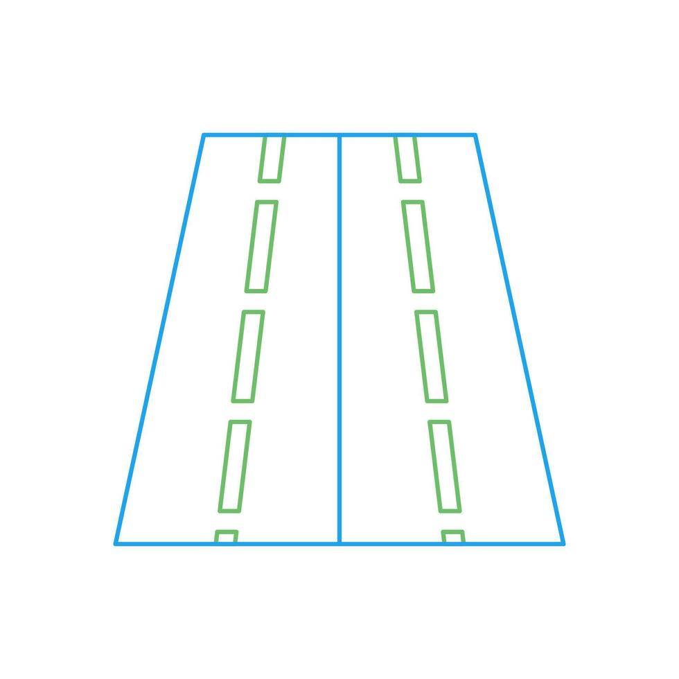 Two Way Road Vector Icon