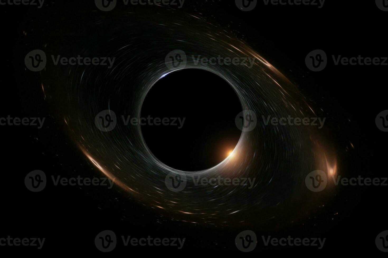 Space black hole. Generate Ai photo