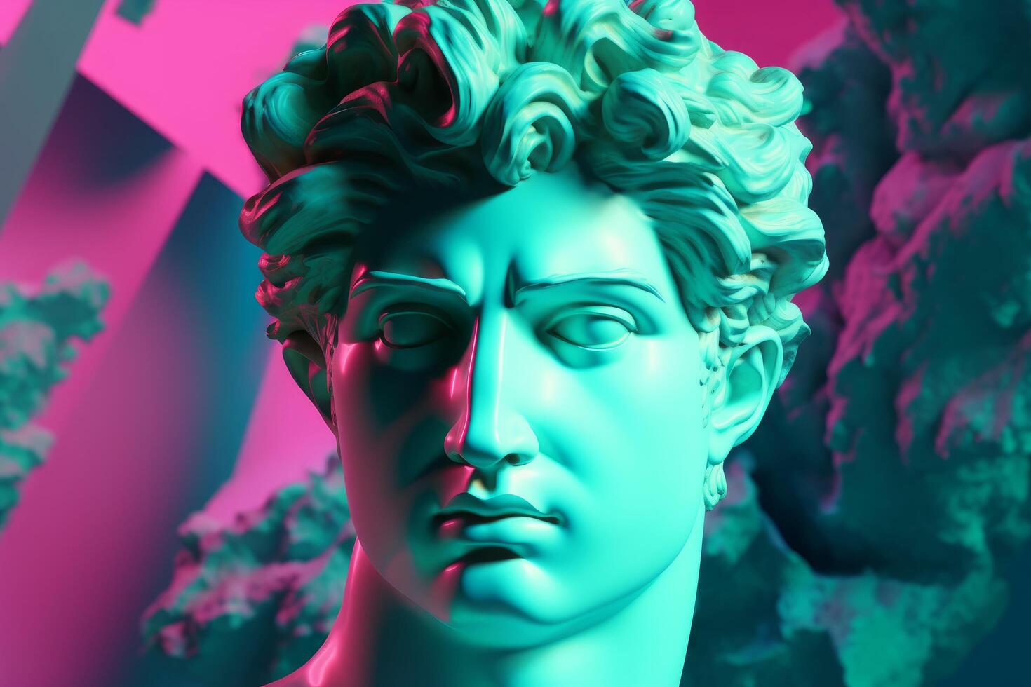 David Apollo head. Generate Ai photo