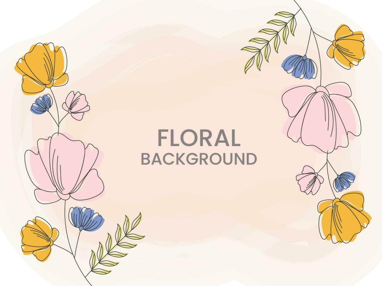 resumen floral antecedentes lata ser usado como póster diseño. vector