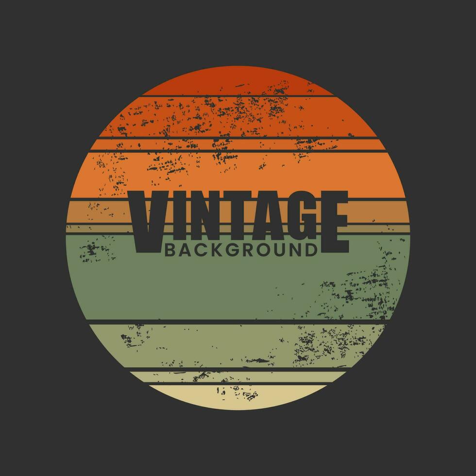 Vintage Background With Brush Stroke Effect In Circular Shape. vector