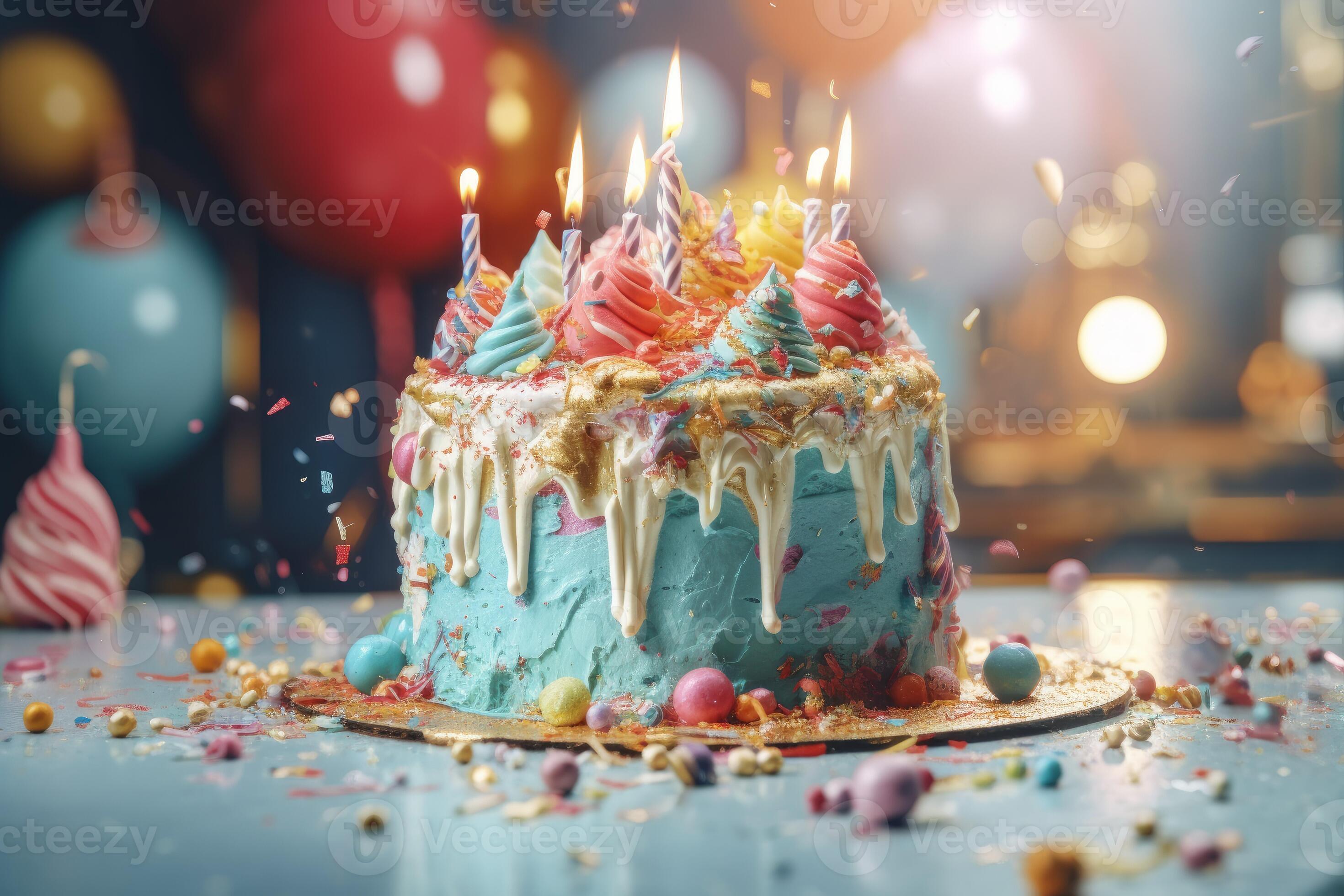Birthday cake. Generate Ai 23441741 Stock Photo at Vecteezy