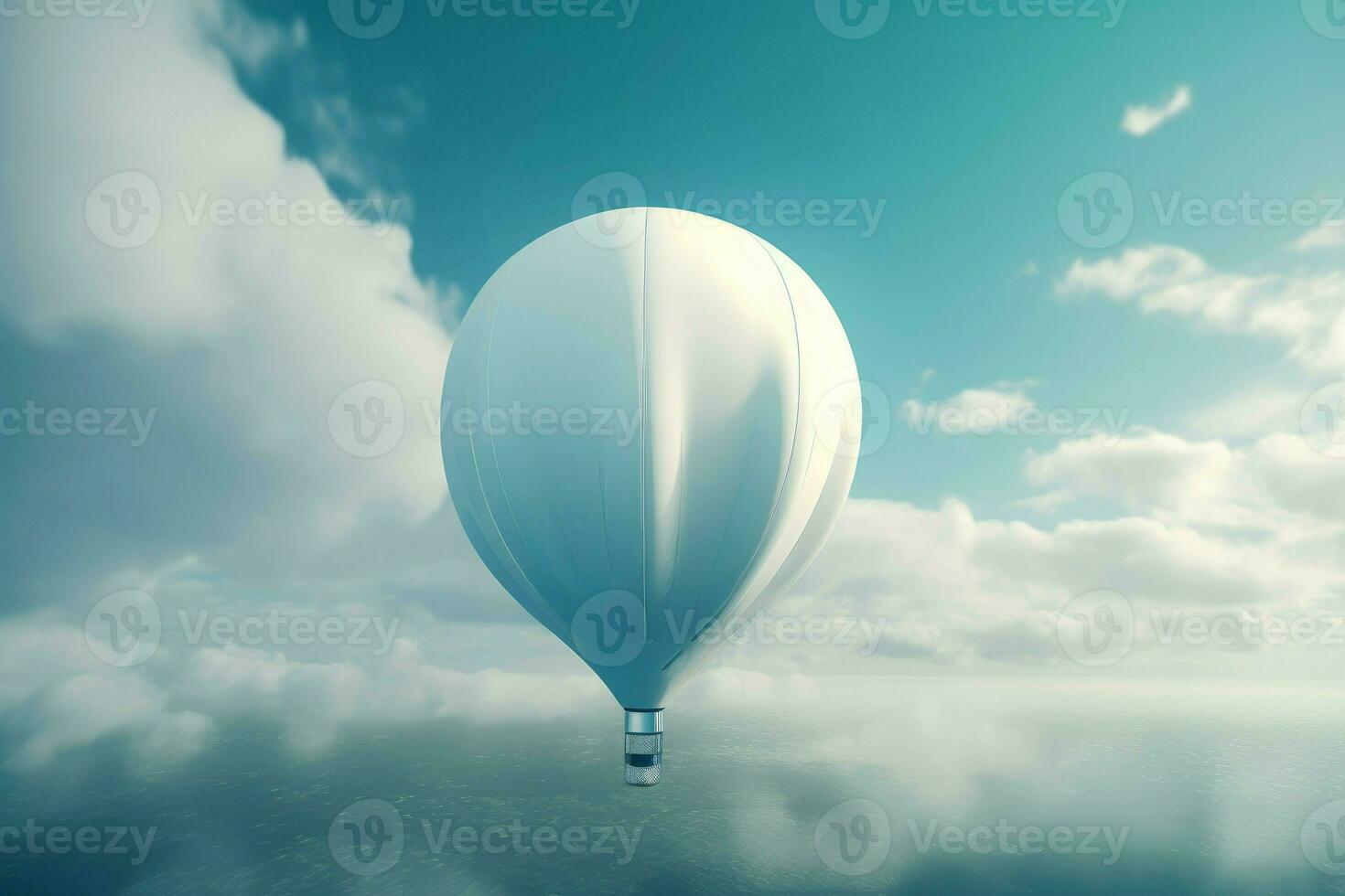 Weather balloon 3d. Generate Ai photo