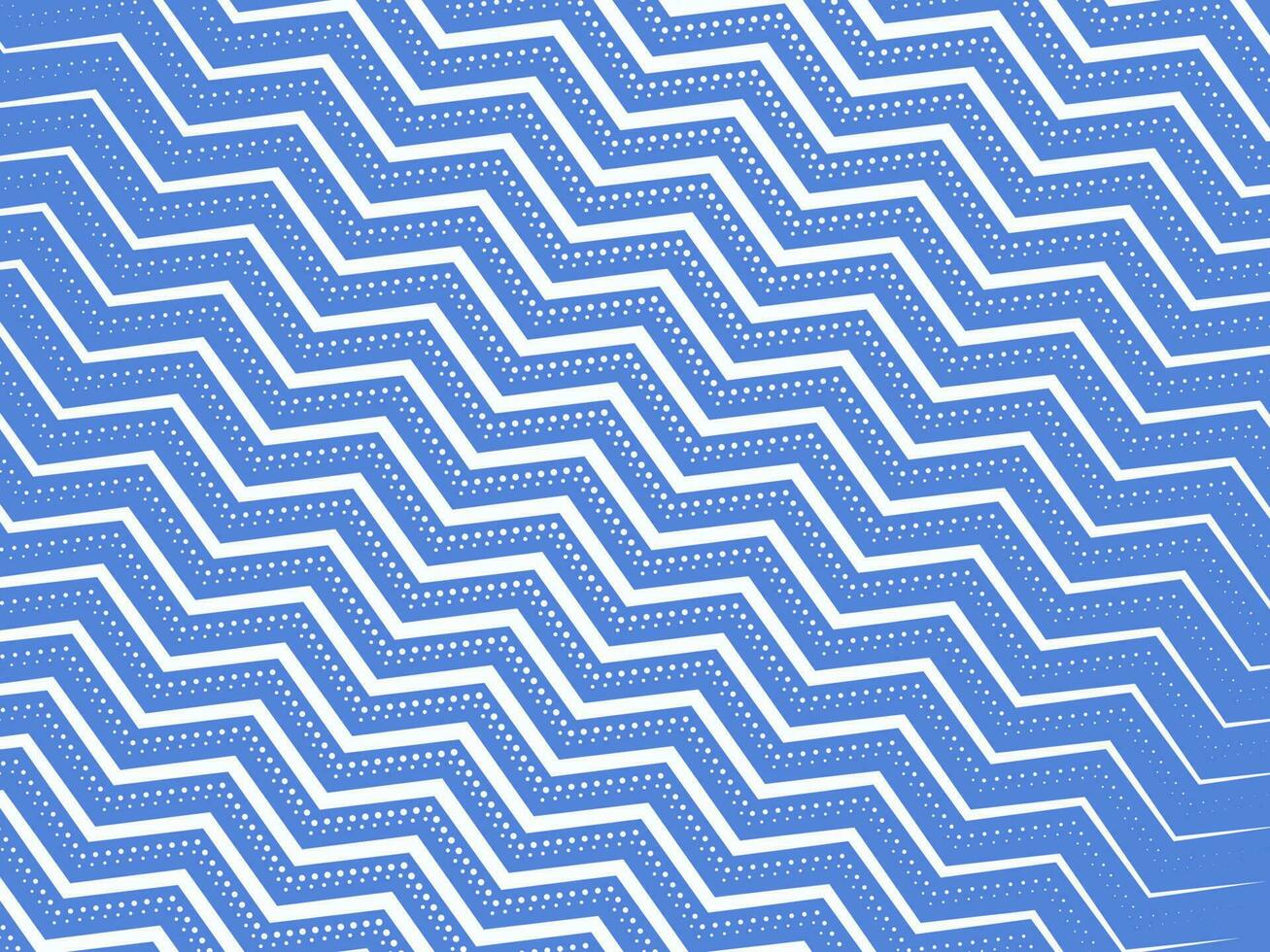 Blue And White Zig Zag Lines Pattern Background. vector