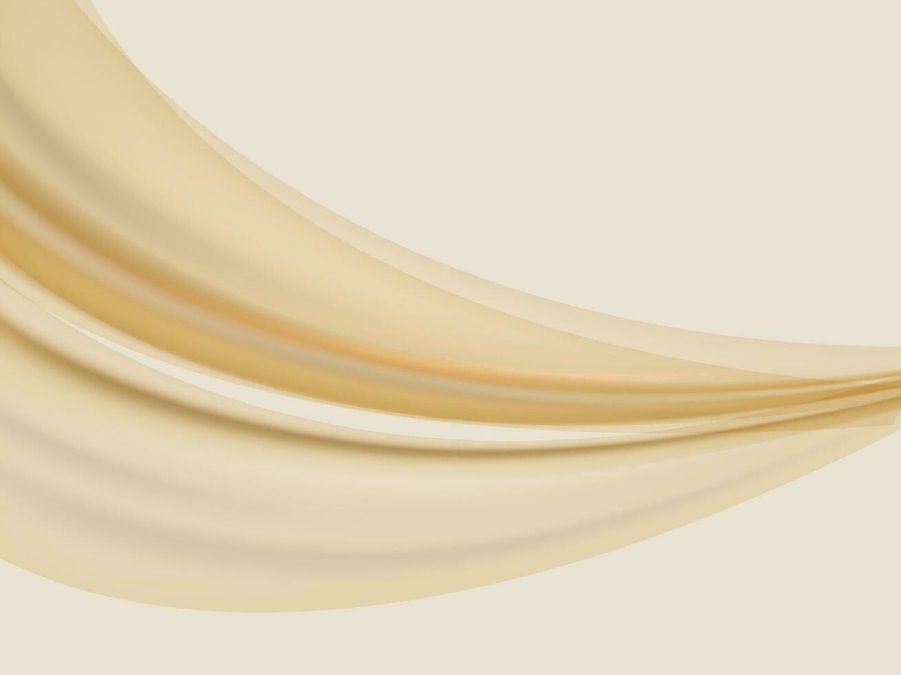 Glossy Abstract Gold Wave Background. vector