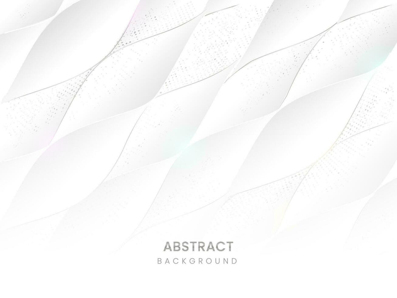 Abstract Geometric Background In White Color. vector