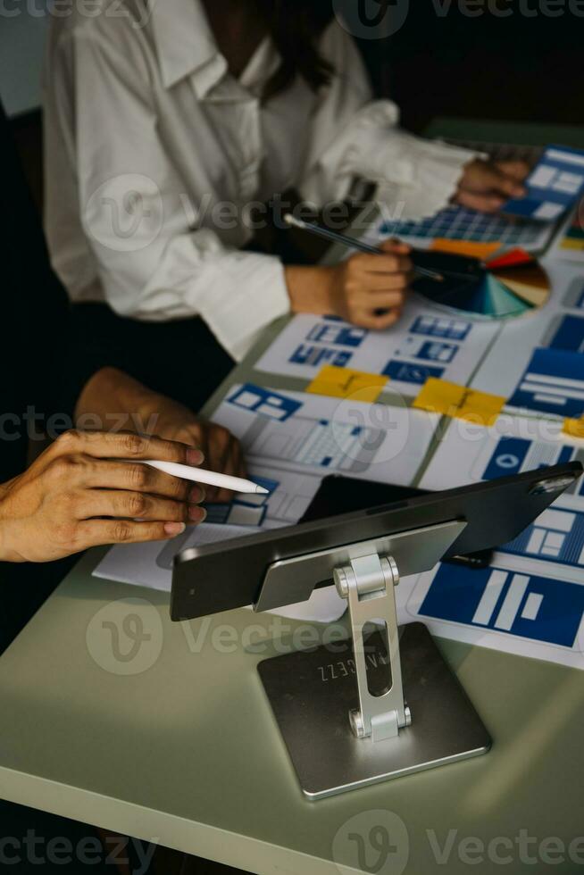 UX UI and Programming development technology. photo