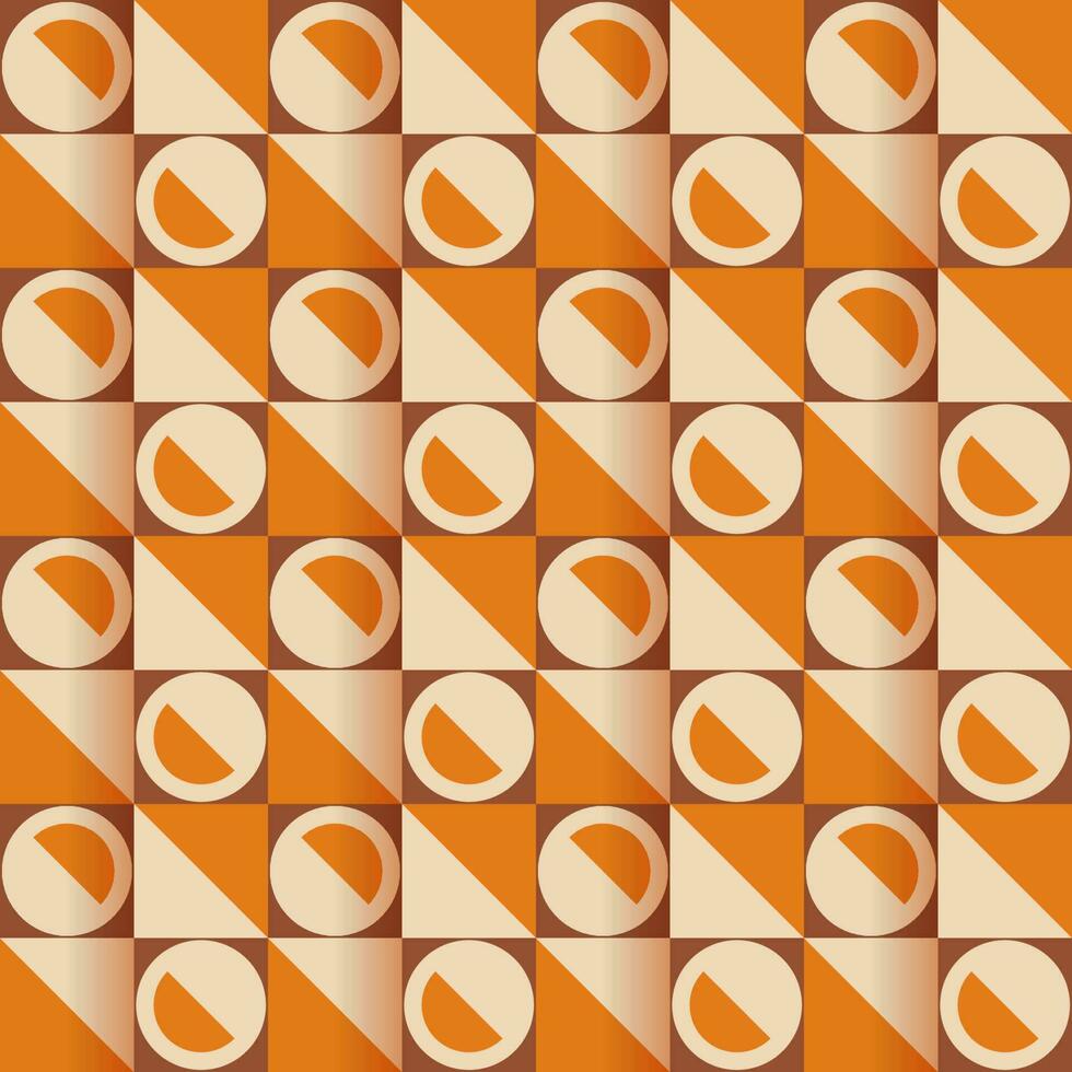 Seamless Geometric Abstract Pattern Background In Square Shape. vector