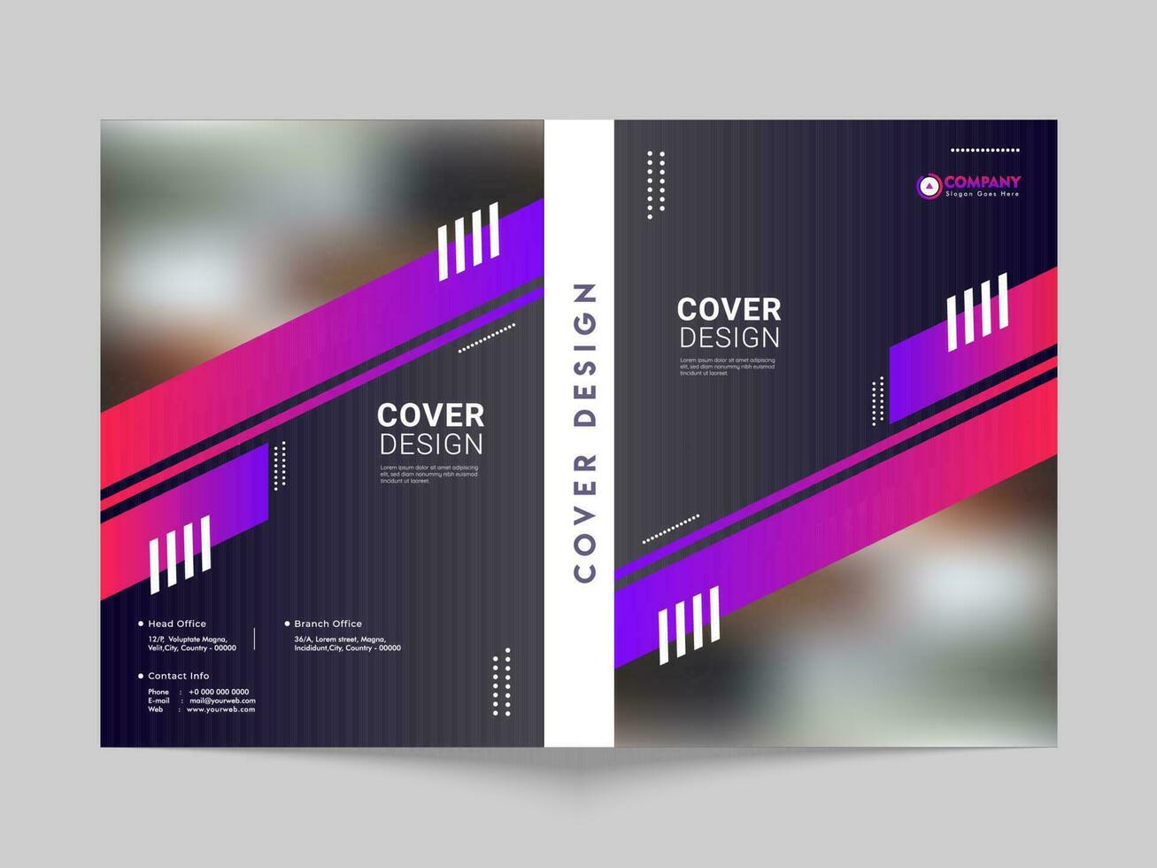 Cover design or template layout for business or corporate sector. vector